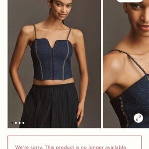 Sold out NWT Anthropologie Denim Tank